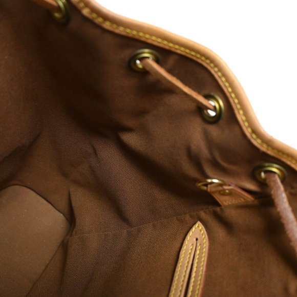 LOUIS VUITTON Montsouris MM Backpack Bag Monogram Leather Brown - Picture 4 of 16